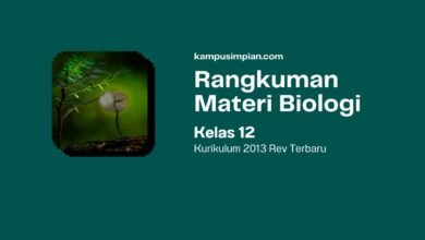 Rangkuman Materi Biologi kelas 12 Kurikulum 2013